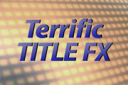 Text title effect example 6 from 3D Six-Pack video transition plugin