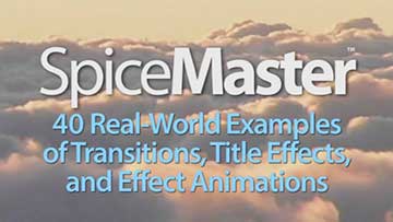 SpiceMaster video transitions plugin -- 40 examples